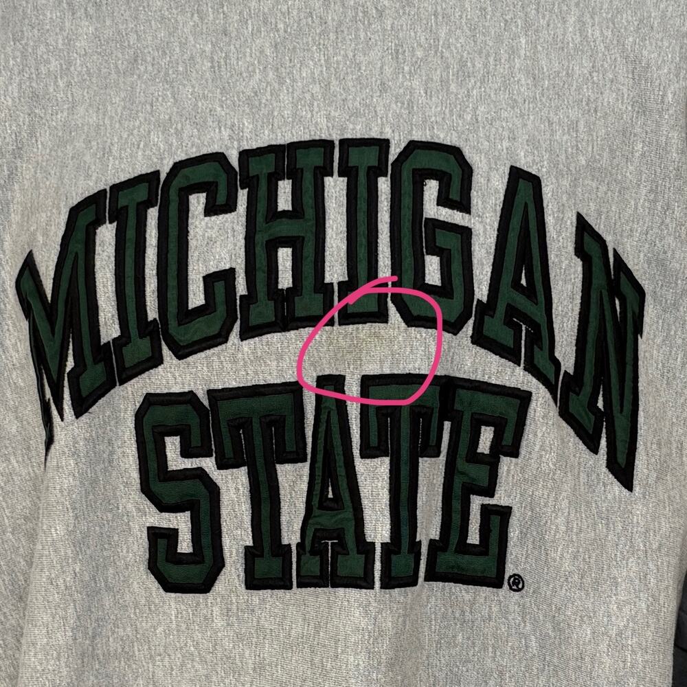 Steve & Barry's Michigan State Crewneck Sweatshirt - Adult Size XL - Picture 3 of 6